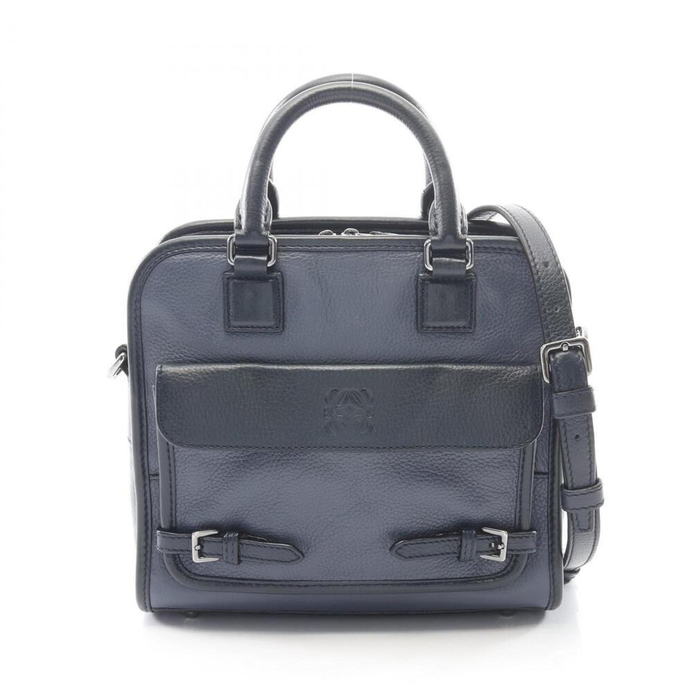 Loewe Cruz Small Handbag, Leather, Women's, Blue/Navy